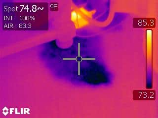 thermal imaging of carpet leak in orlando