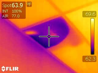 ceiling tile leak thermal imaging orlando florida